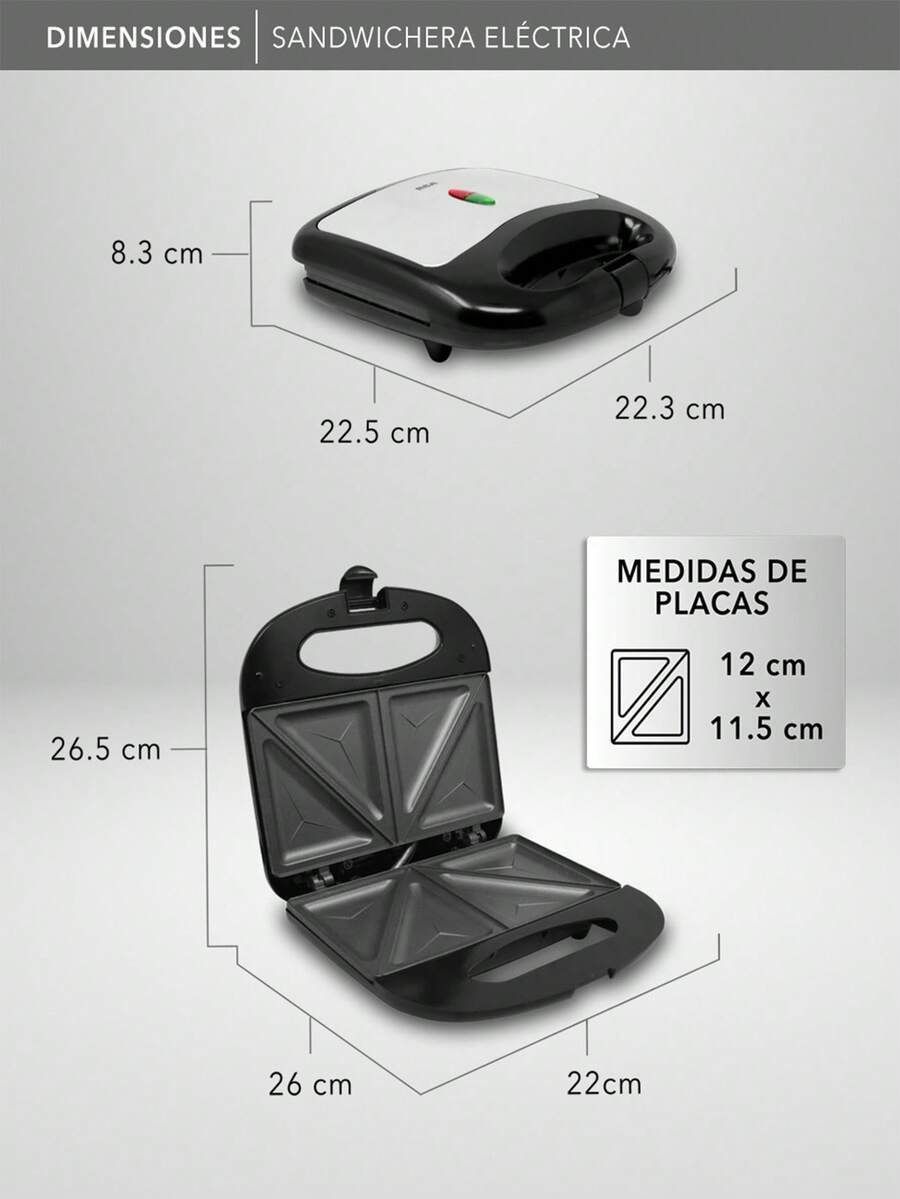 RCA Sandwichera Eléctrica RC-SW1