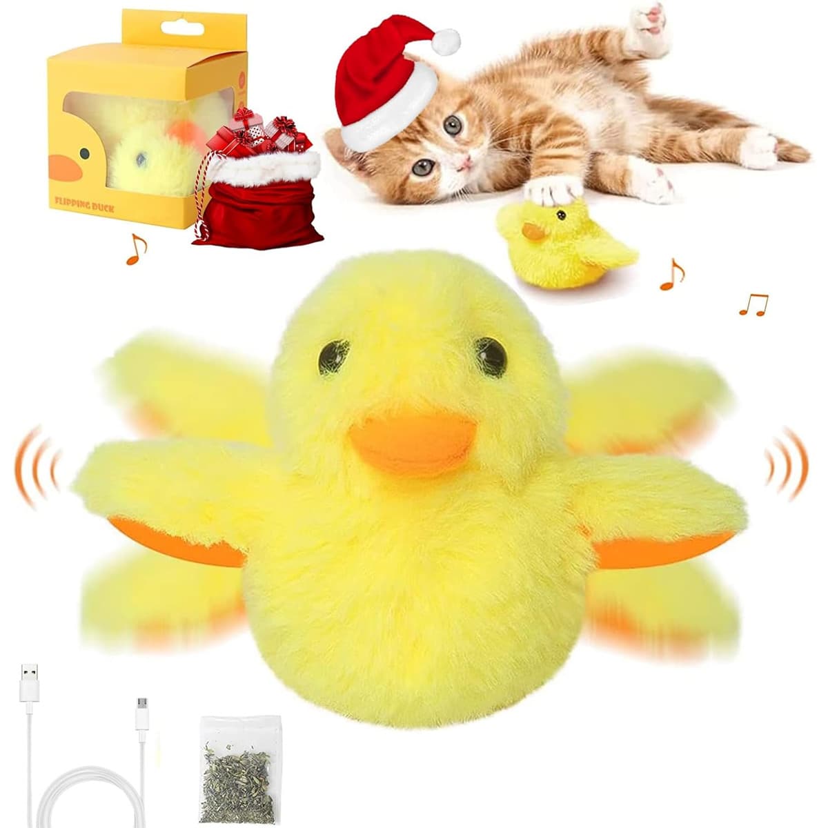 Monlida Juguete Gato Eléctrico Pato