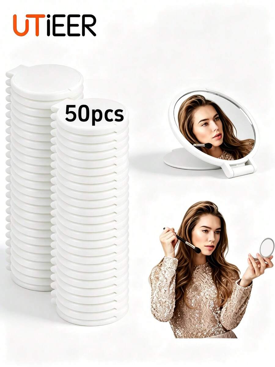 50 espejos de maquillaje portátiles