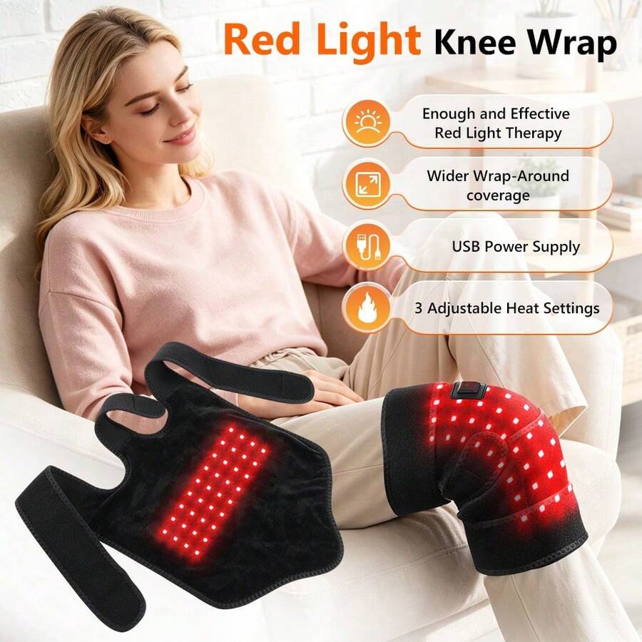 Envoltura de rodilla con calefacción