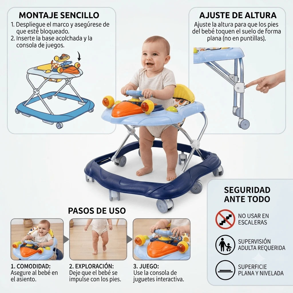 Andadera Musical Plegable