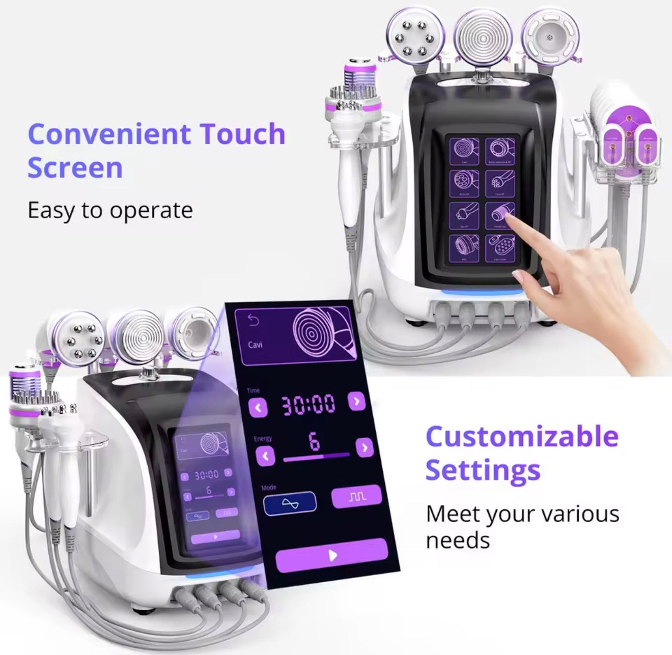 Máquina de cavitación aristorm 40k, 9 en 1,