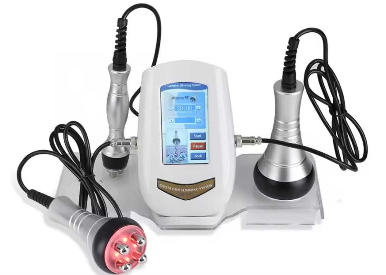 Máquina de cavitación y radiofrecuencia 40 k 3 en 1