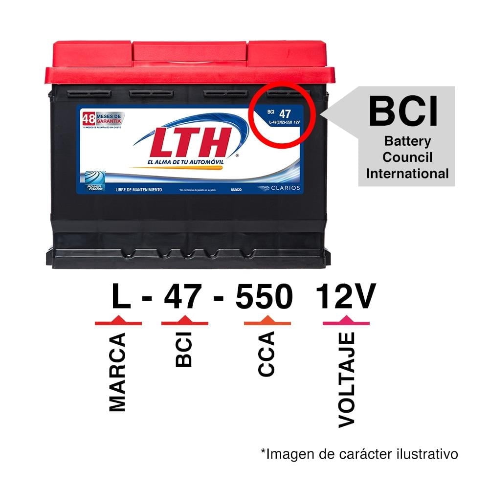 Batería para Auto LTH BCI