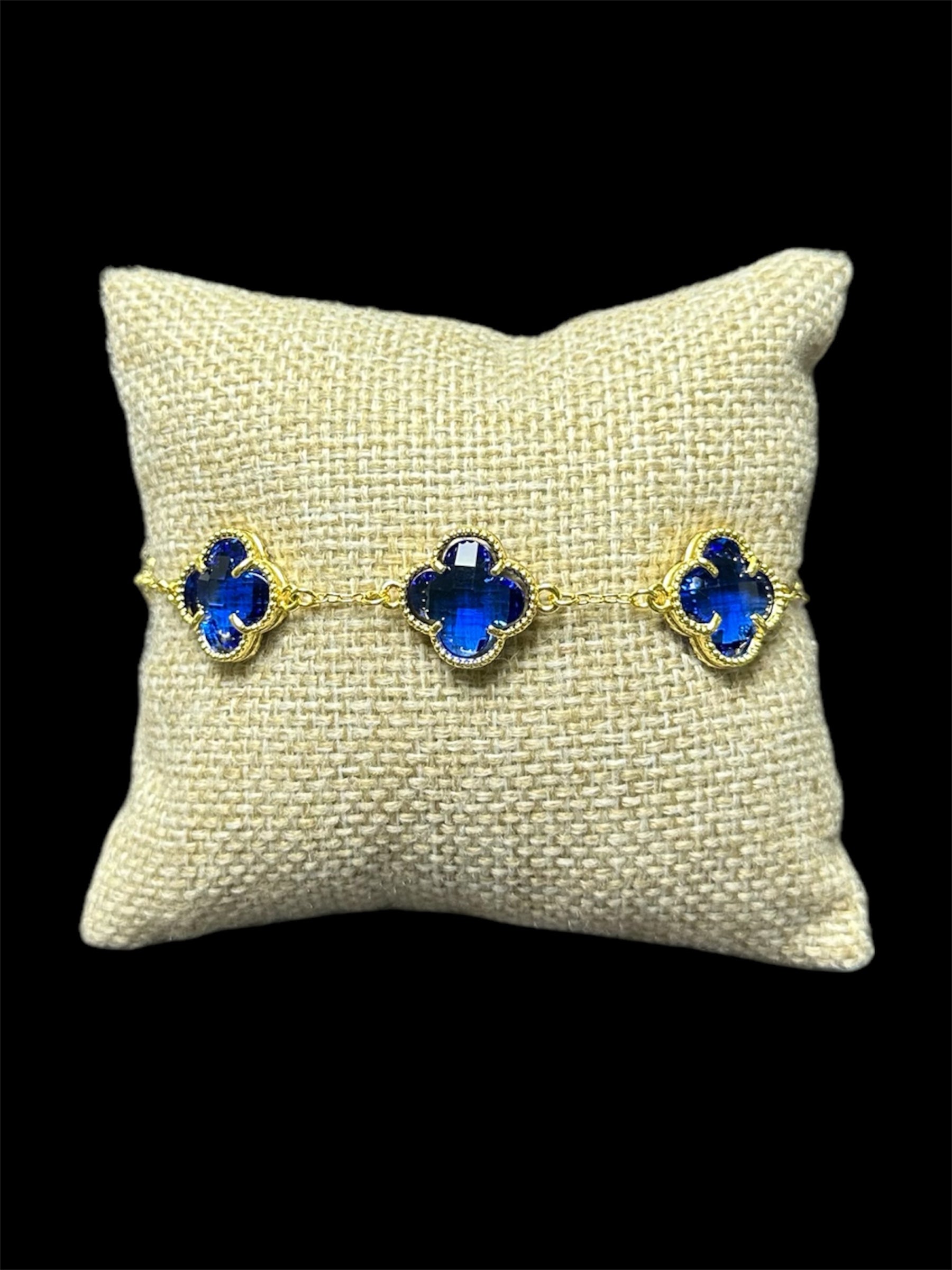 Pulsera VC Oro Laminado Azul