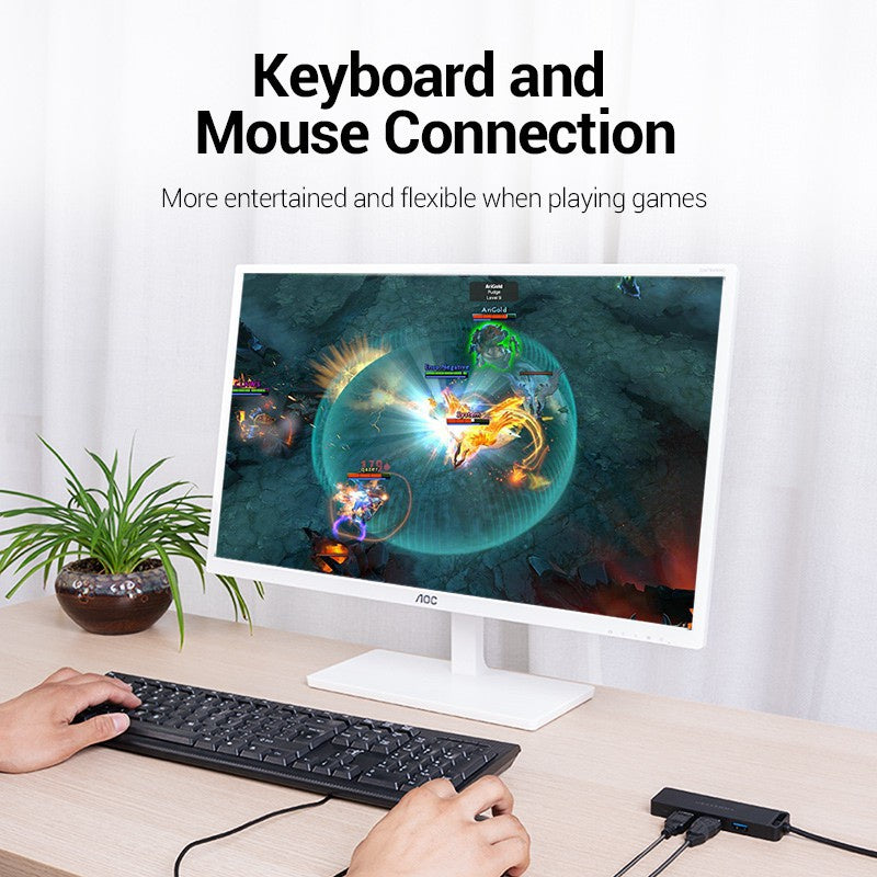 Vention USB 3.0 Hub 4 Puertos Adaptador Multi Divisor De Alta Velocidad
