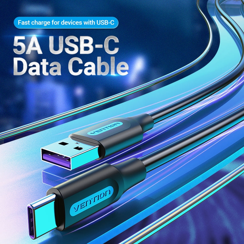 Vention 5A Tipo C Cable De Carga Rápida De Alta Velocidad 480Mbps