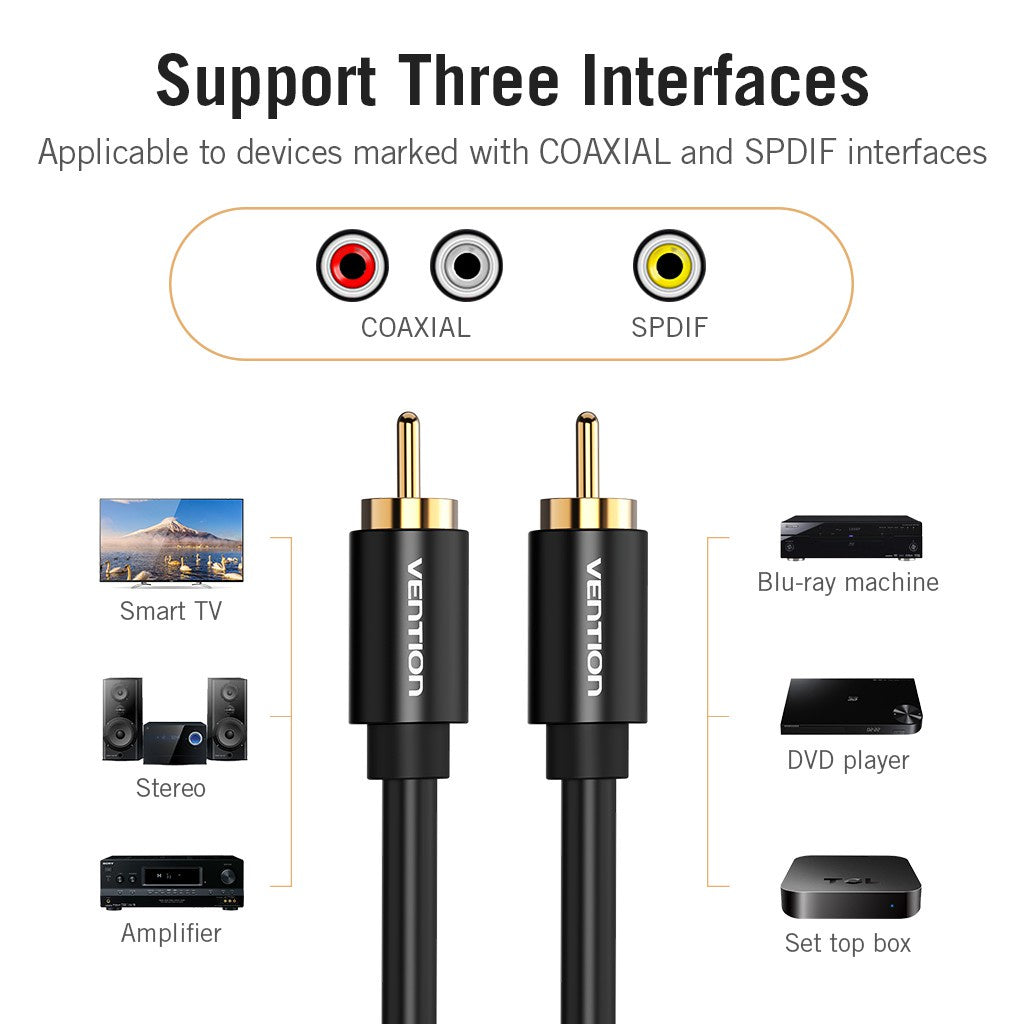 Vention RCA Cable De Audio 1m 1.5m