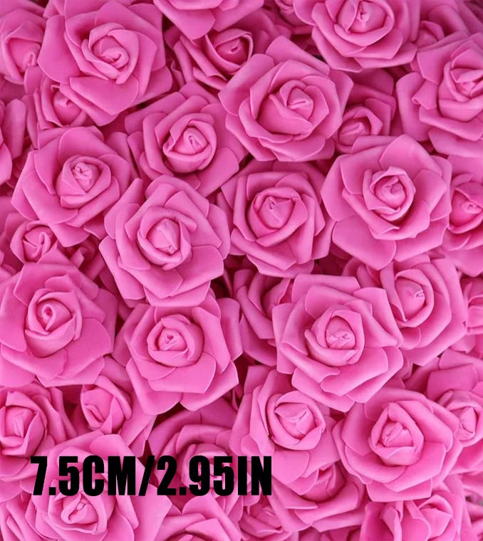 Rosa de espuma, flores artificiales
