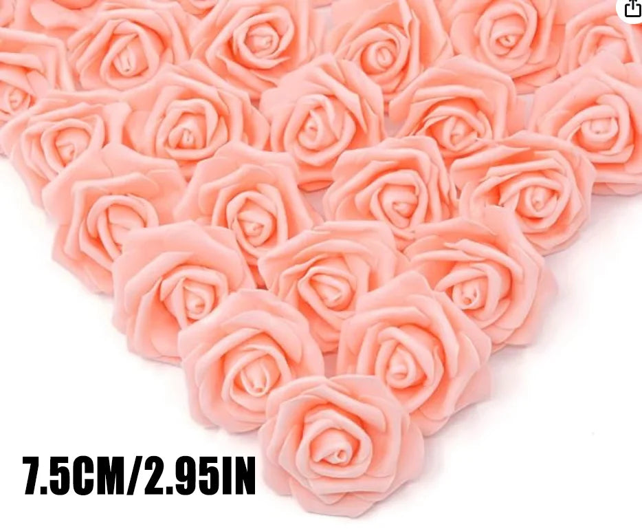 Rosa de espuma, flores artificiales