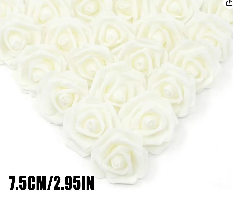 Rosa de espuma, flores artificiales
