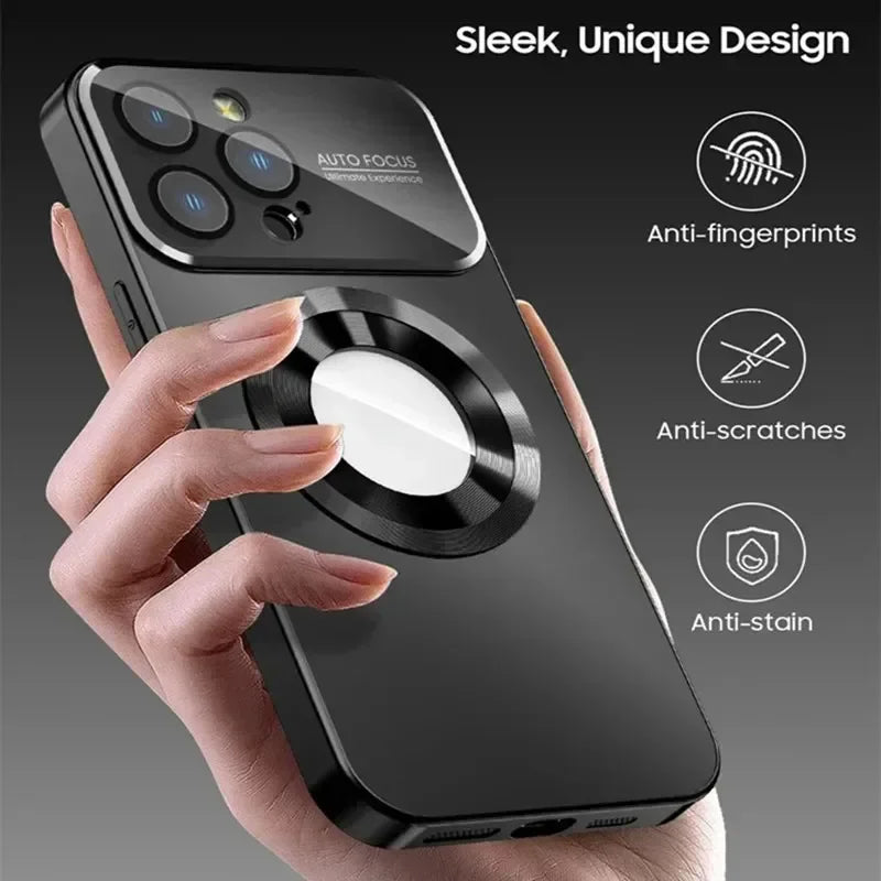 funda mate metálica de titanio para iPhone 17 Air 16 15 14 13 12 11 Pro Max