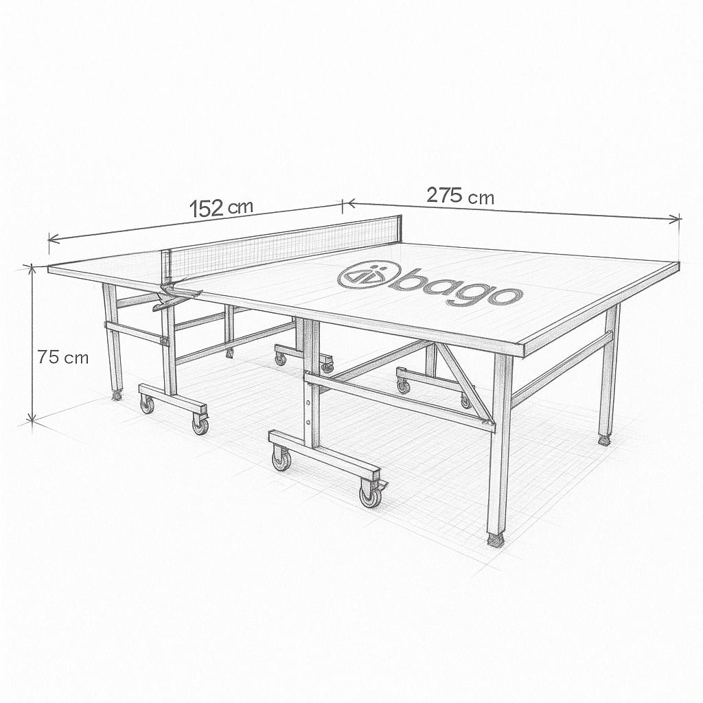 Mesa de Ping Pong y Frontenis para Exterior