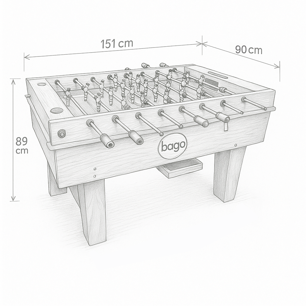 Futbolito Reforzado de Parota