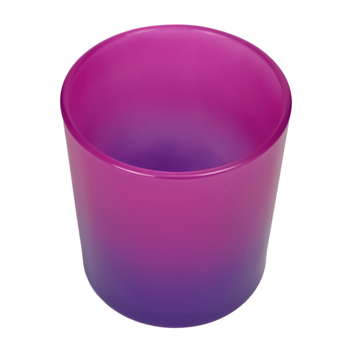 EOL - 210ml - Mónaco Vaso de Vidrio para Velas - Frasco con 2 colores: Rosa y Morado Transparente