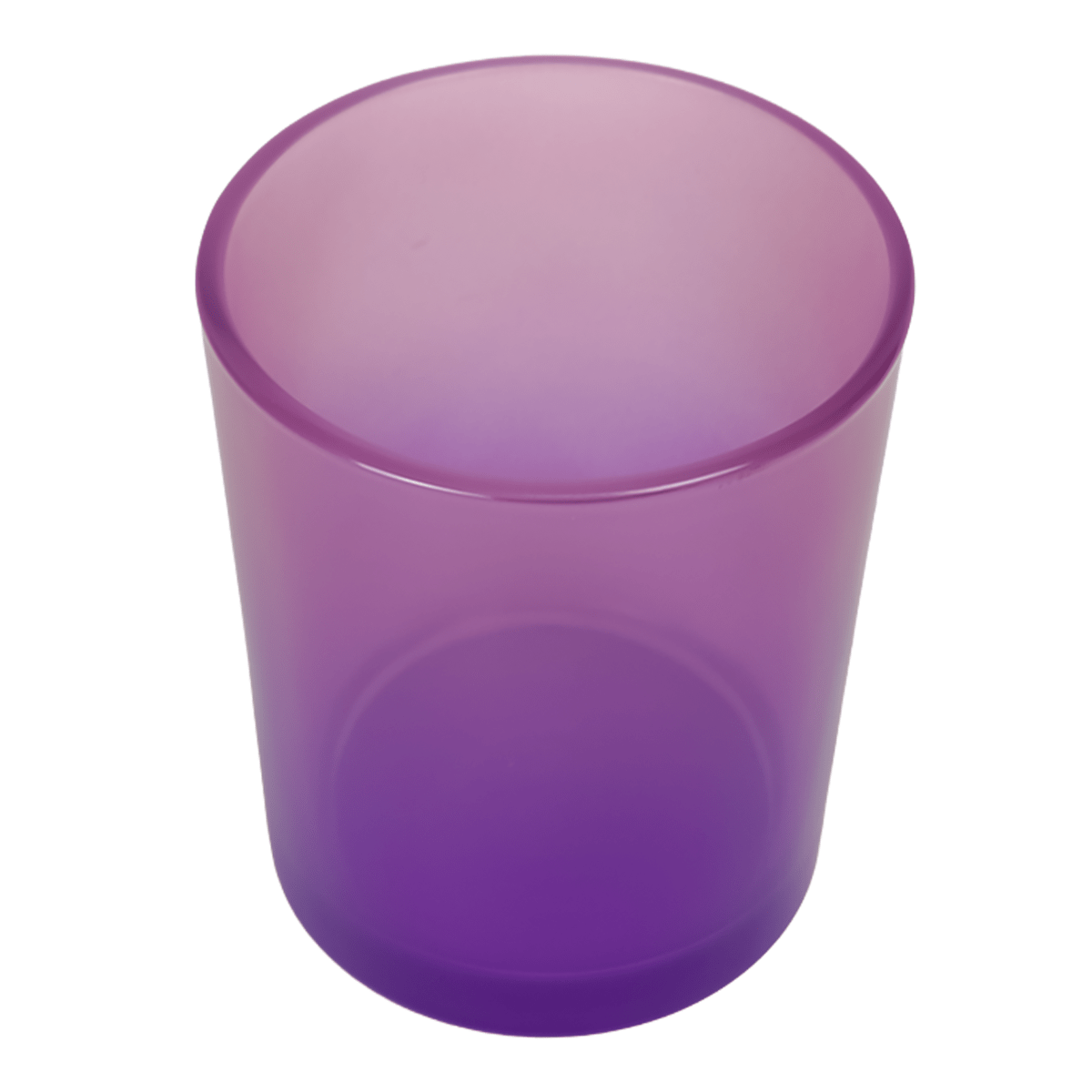 EOL - 210ml - Mónaco Vaso de vidrio para velas - Frasco con 2 colores: Rosa y Morado Transparente