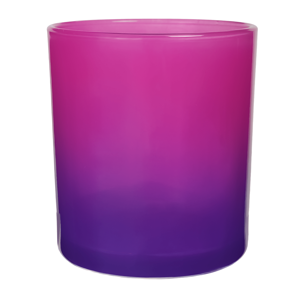 EOL - 210ml - Mónaco Vaso de Vidrio para Velas - Frasco con 2 colores: Rosa y Morado Transparente