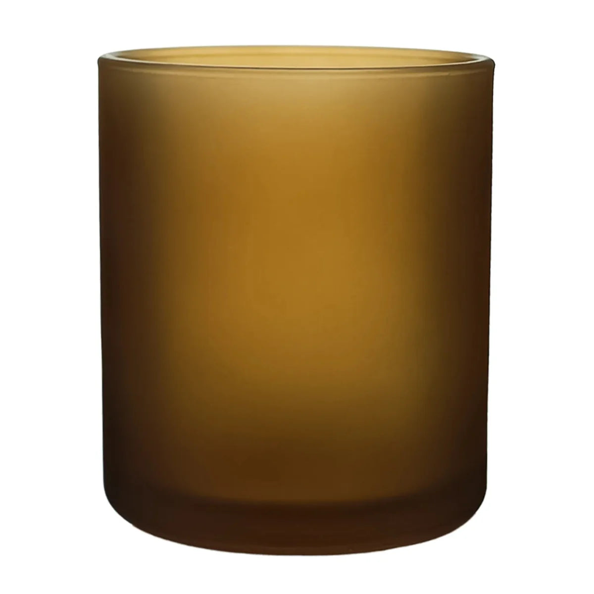 210ml - Mónaco Vaso de vidrio para velas - Frasco Ámbar Satinado