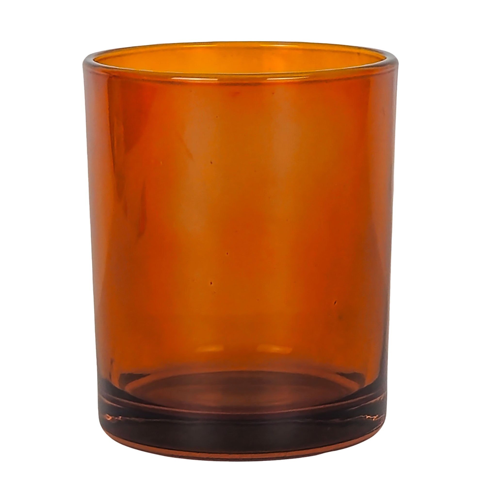 210ml - Mónaco Vaso de vidrio para velas - Frasco Ámbar Transparente