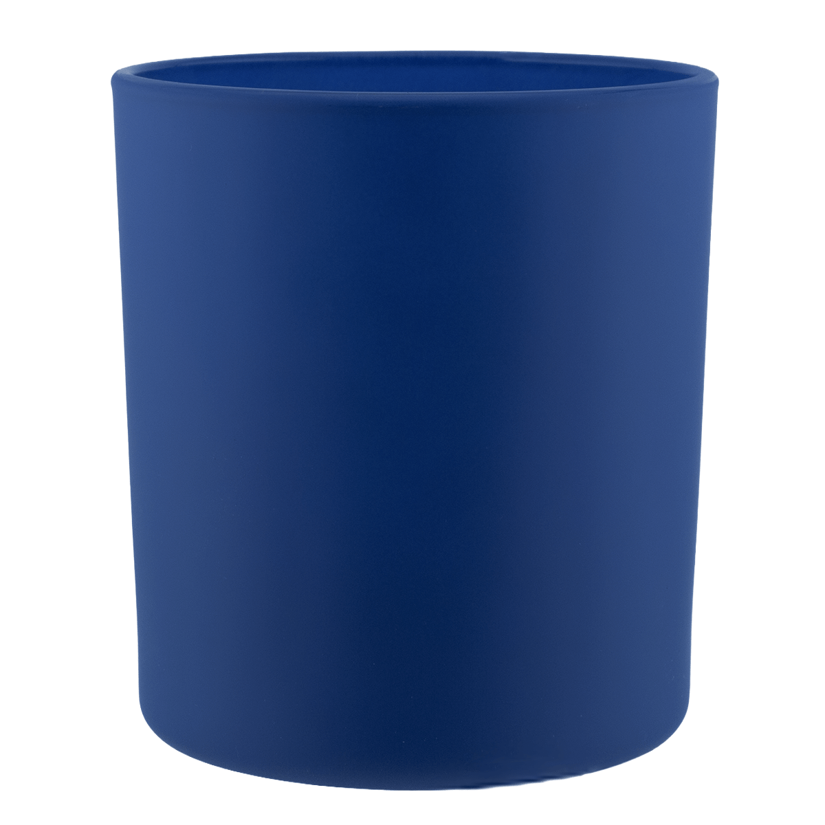 210ml - Mónaco Vaso de vidrio para velas - Frasco Azul Cobalto / Azul Rey - Mate
