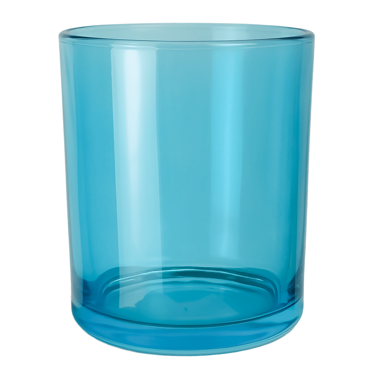 EOL - 210ml - Mónaco Vaso de vidrio para velas - Frasco Azul Transparente