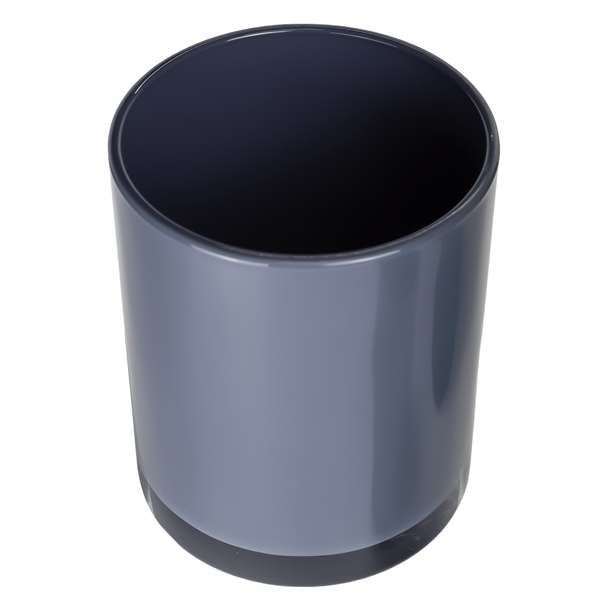 EOL - 210ml - Mónaco Vaso de Vidrio para Velas - Frasco Gris Brillante