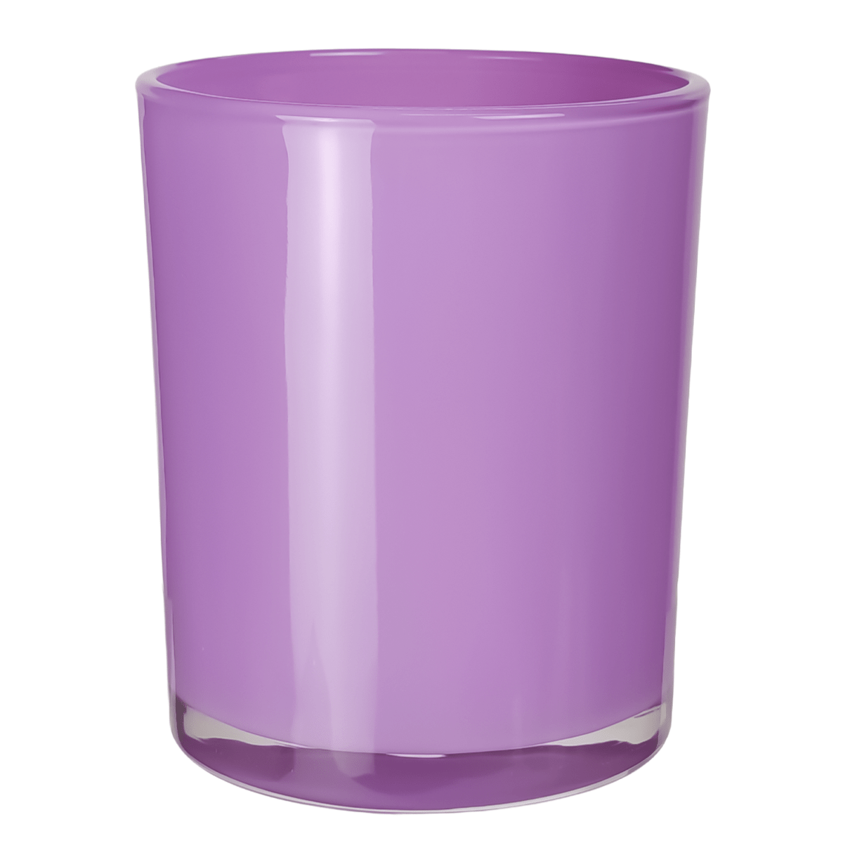 EOL - 210ml - Mónaco Vaso de vidrio para velas - Frasco Morado Brillante