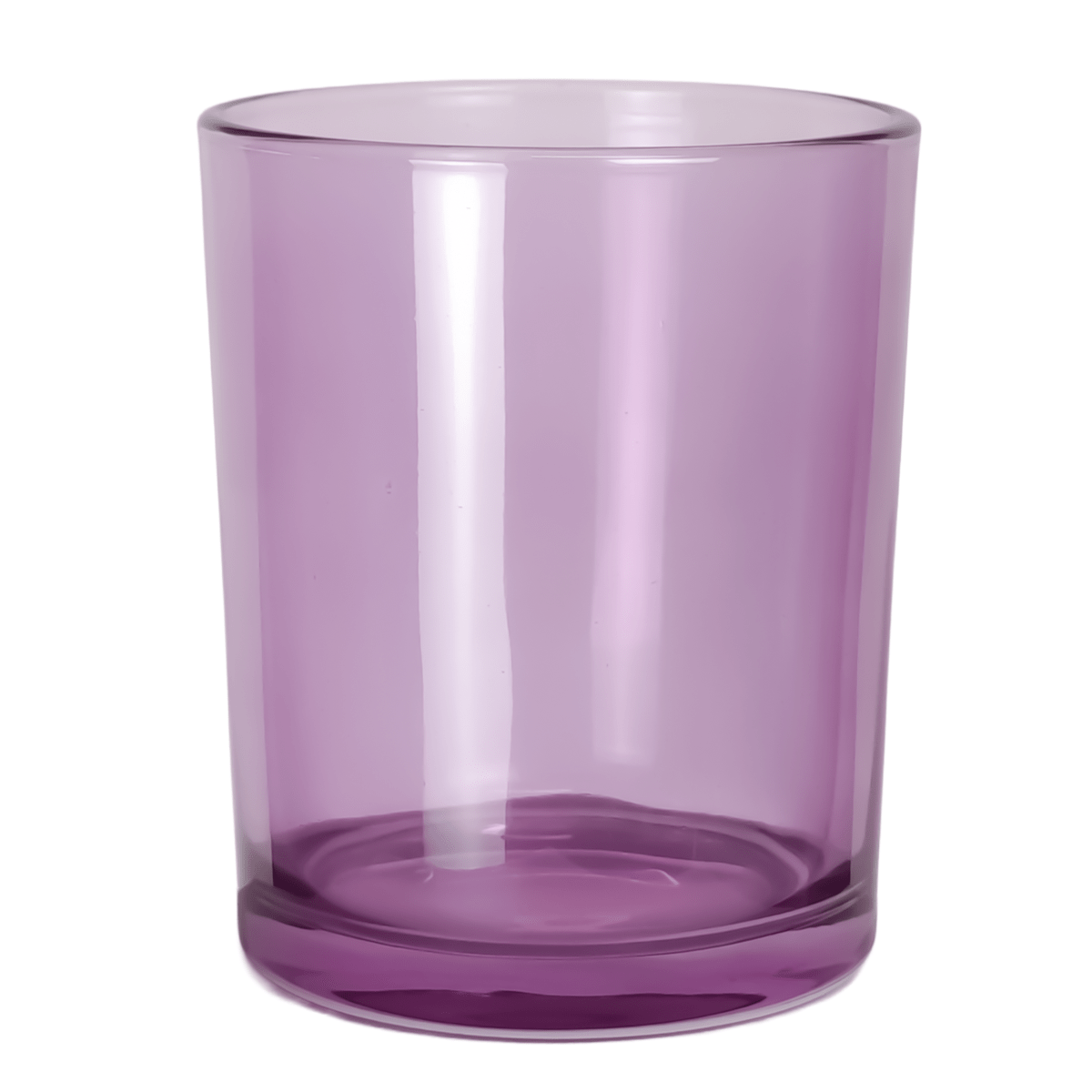 EOL - 210ml - Mónaco Vaso de vidrio para velas - Frasco Morado Transparente