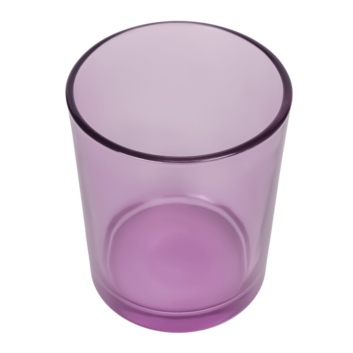 EOL - 210ml - Mónaco Vaso de vidrio para velas - Frasco Morado Transparente
