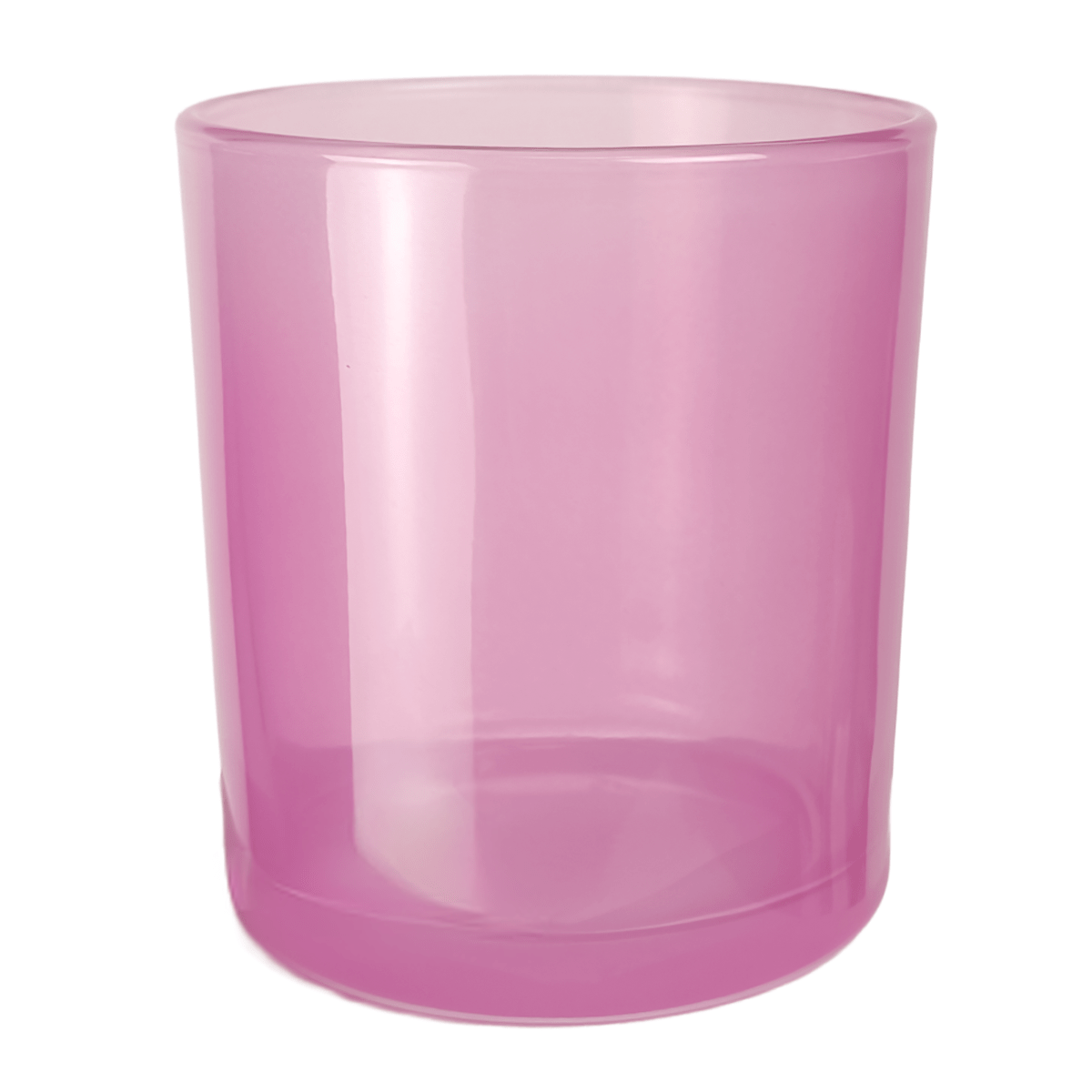 EOL - 210ml - Mónaco Vaso de vidrio para velas - Frasco Rosa / Pink Transparente