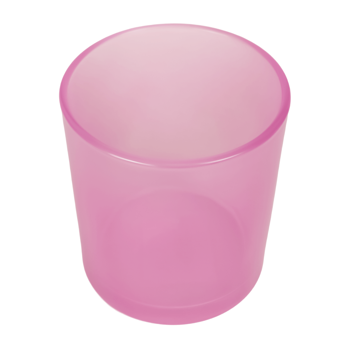 EOL - 210ml - Mónaco Vaso de vidrio para velas - Frasco Rosa / Pink Transparente