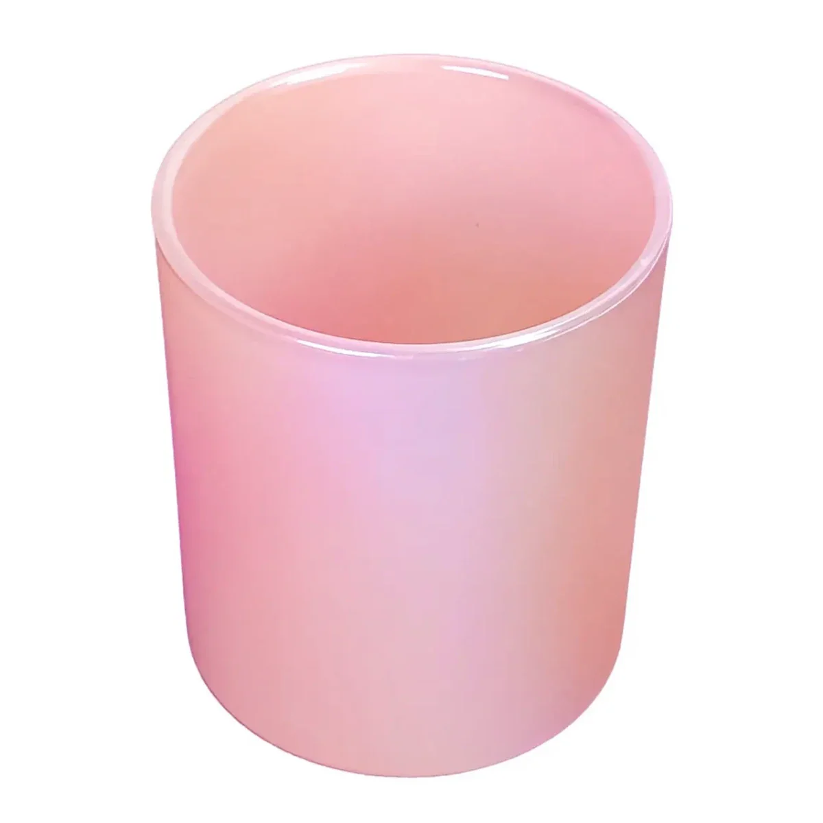 210ml - Mónaco Vaso de vidrio para velas - Frasco Rosa Tornasol