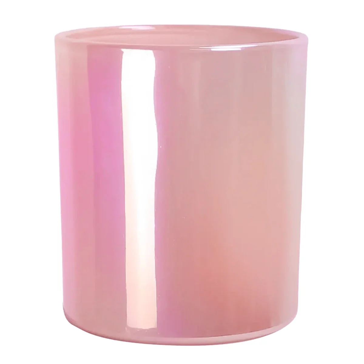 210ml - Mónaco Vaso de vidrio para velas - Frasco Rosa Tornasol
