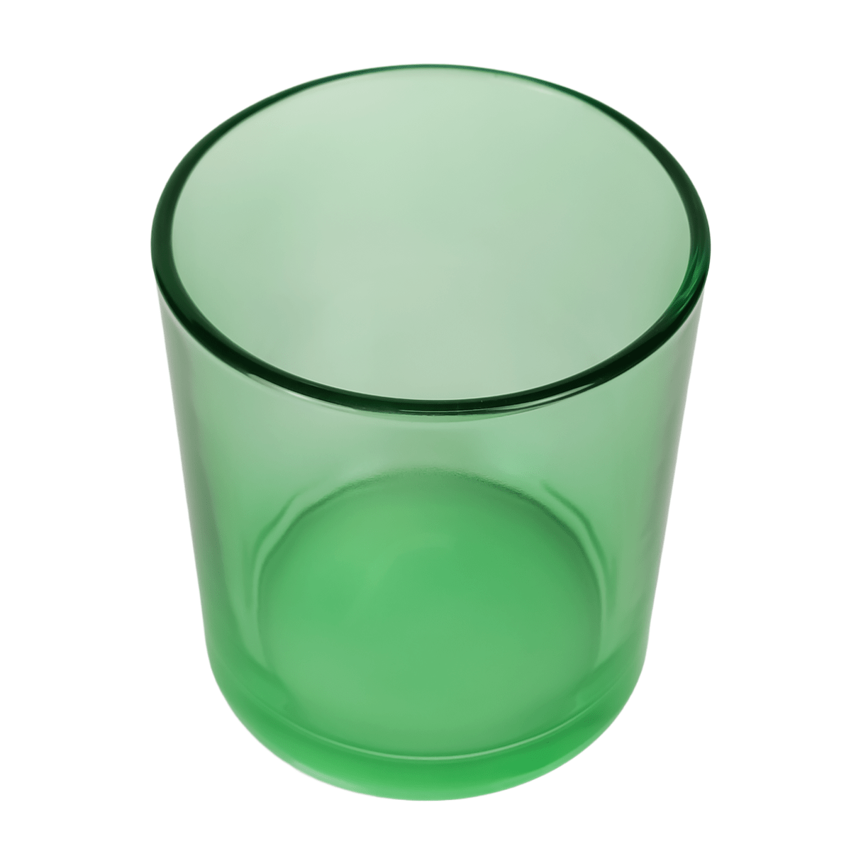 210ml - Mónaco Vaso de vidrio para velas - Frasco Verde  Transparente
