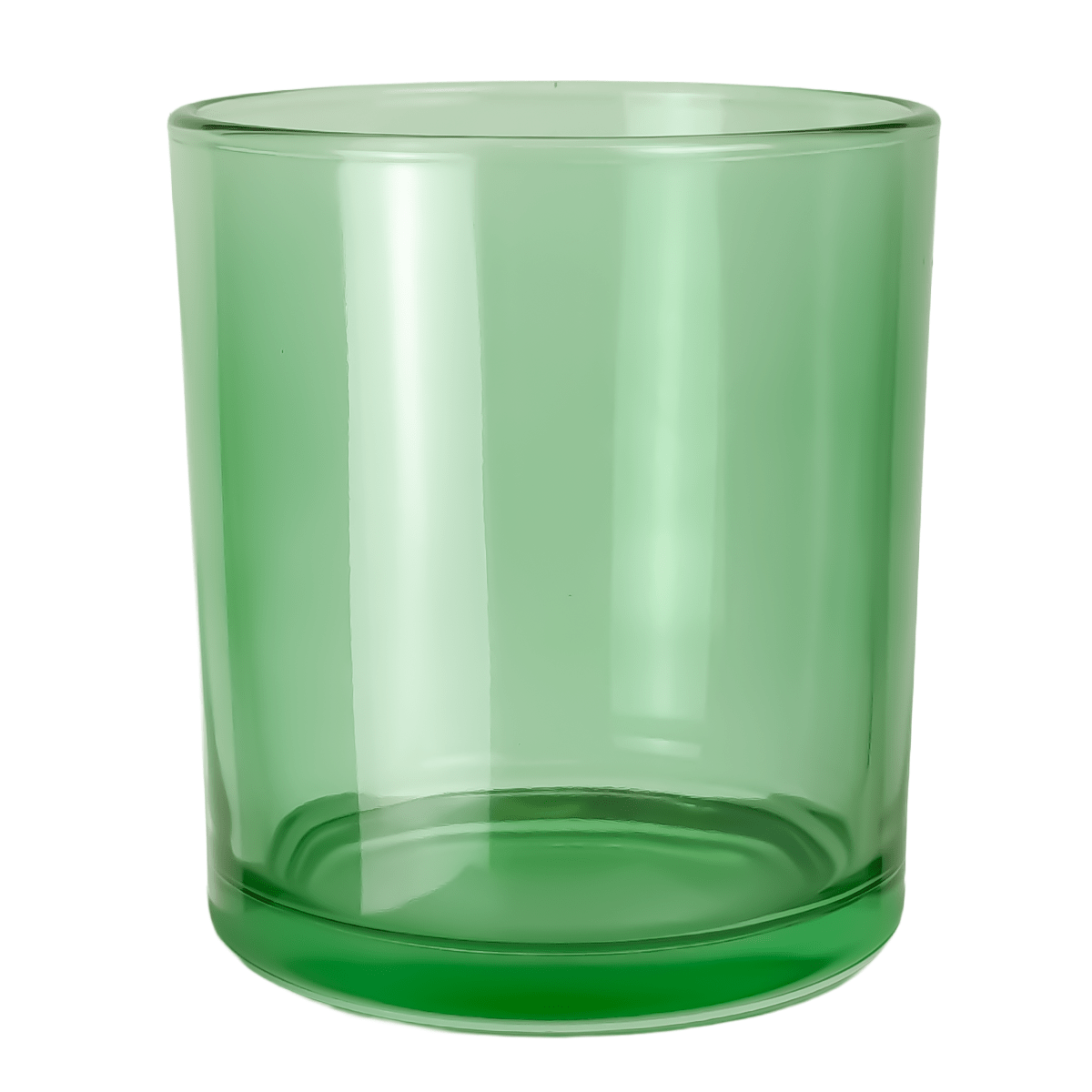 210ml - Mónaco Vaso de vidrio para velas - Frasco Verde  Transparente