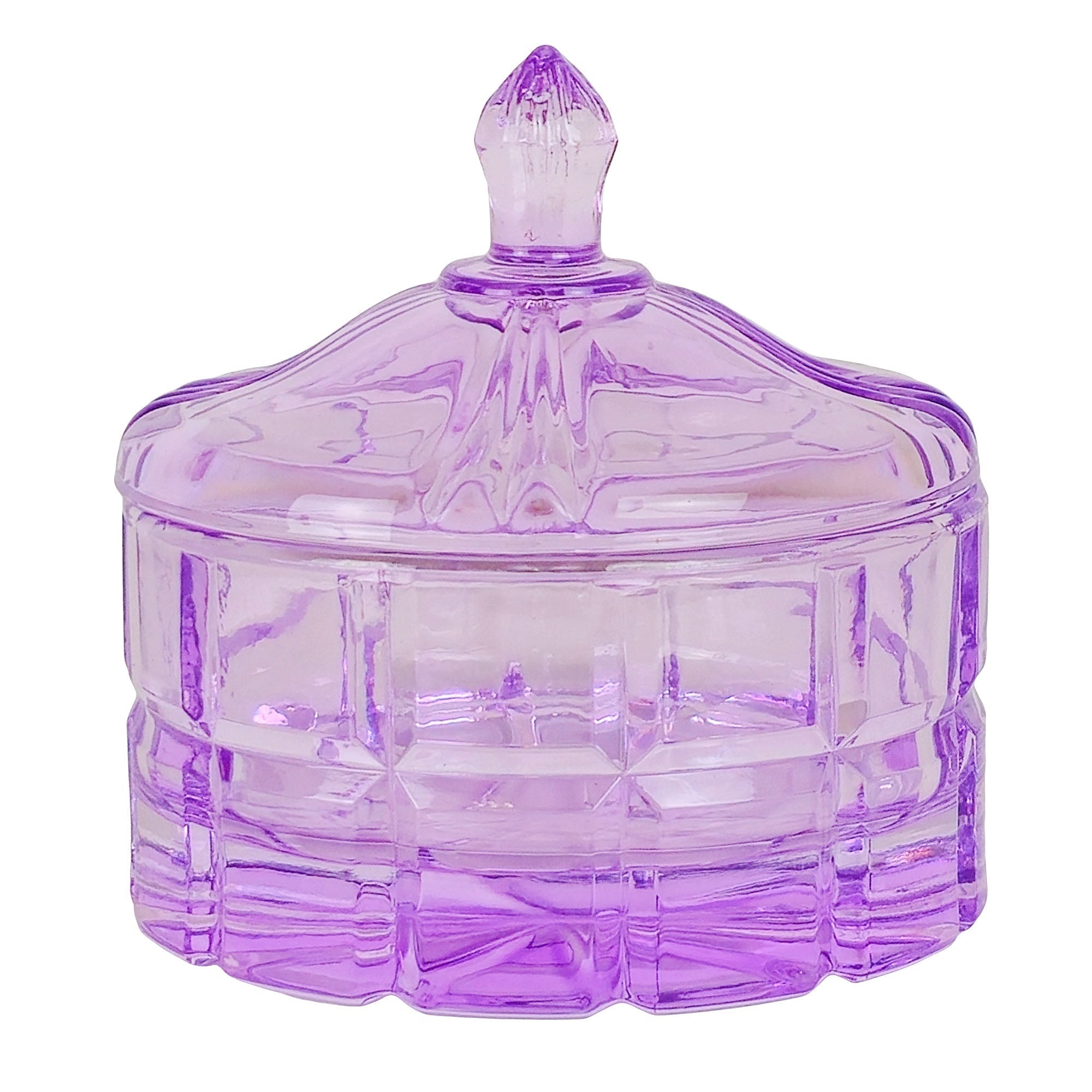 220ml - Cannes Vaso de lujo de vidrio para velas - Frasco Morado Brillante