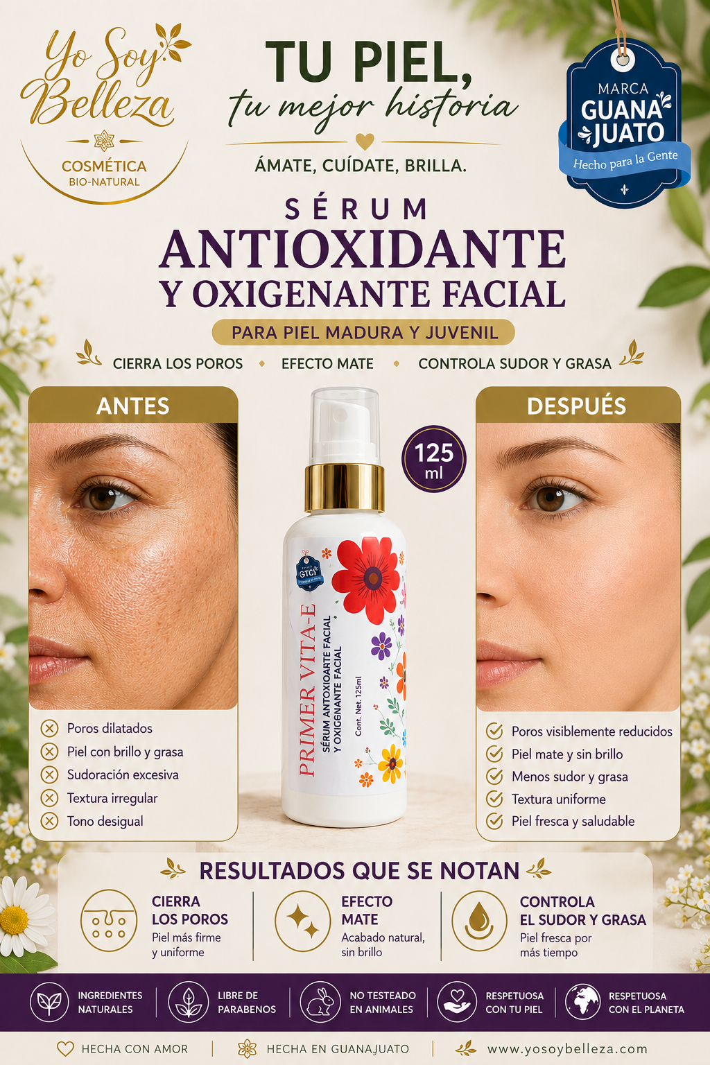 Sérum Primer Vita E antioxidante y oxigenante facial