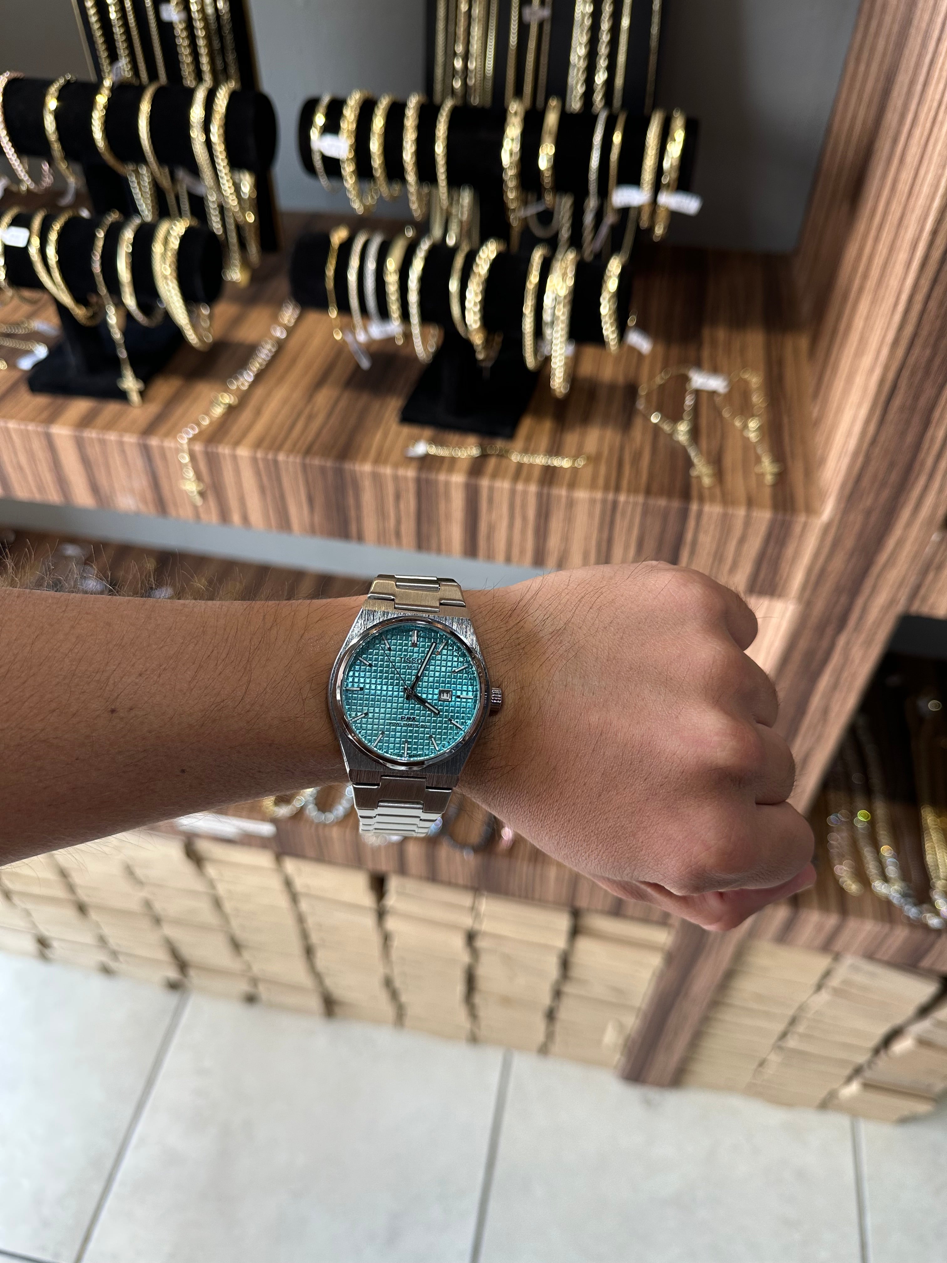Reloj TST Plata Azul