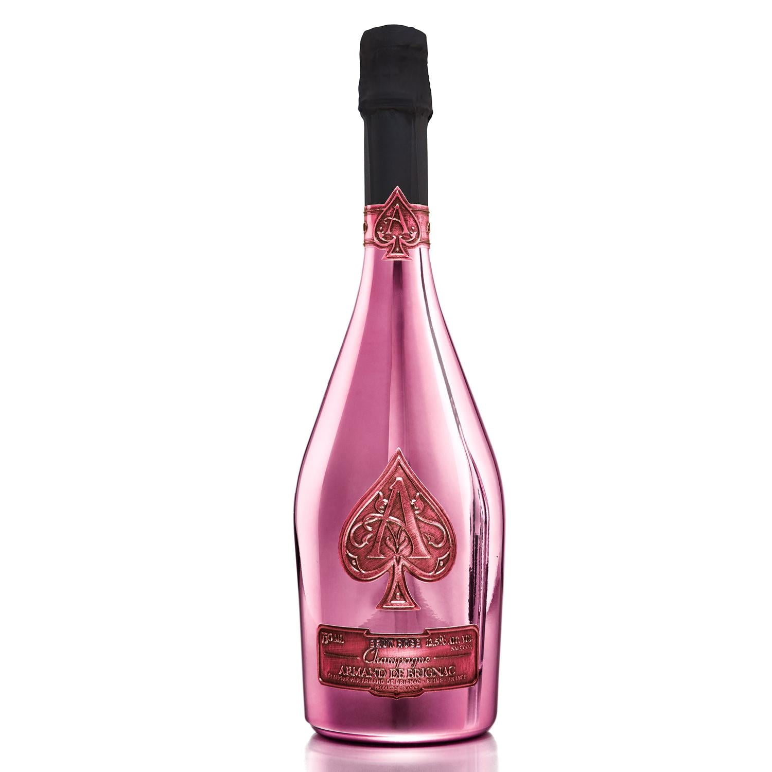 Pack de 4 Champagne Armand De Brignac Rose Velvet Bag 750 ml Rose Velvet Bag