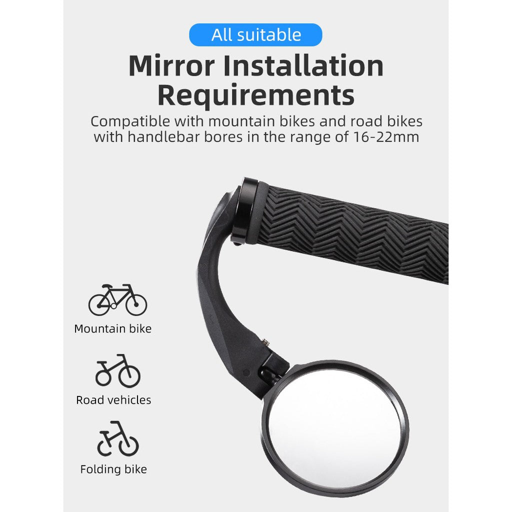 ROCKBROS Mirrors view MTB