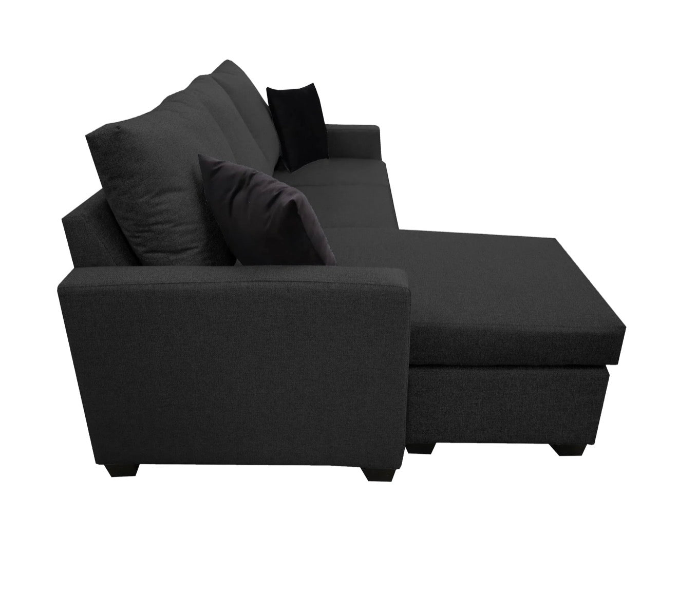 Sala Esquinera El Bazar Store Denver Gris Oxford, 200x140 cm, Lado derecho e Izquierdo, Lino nacional, Sofa