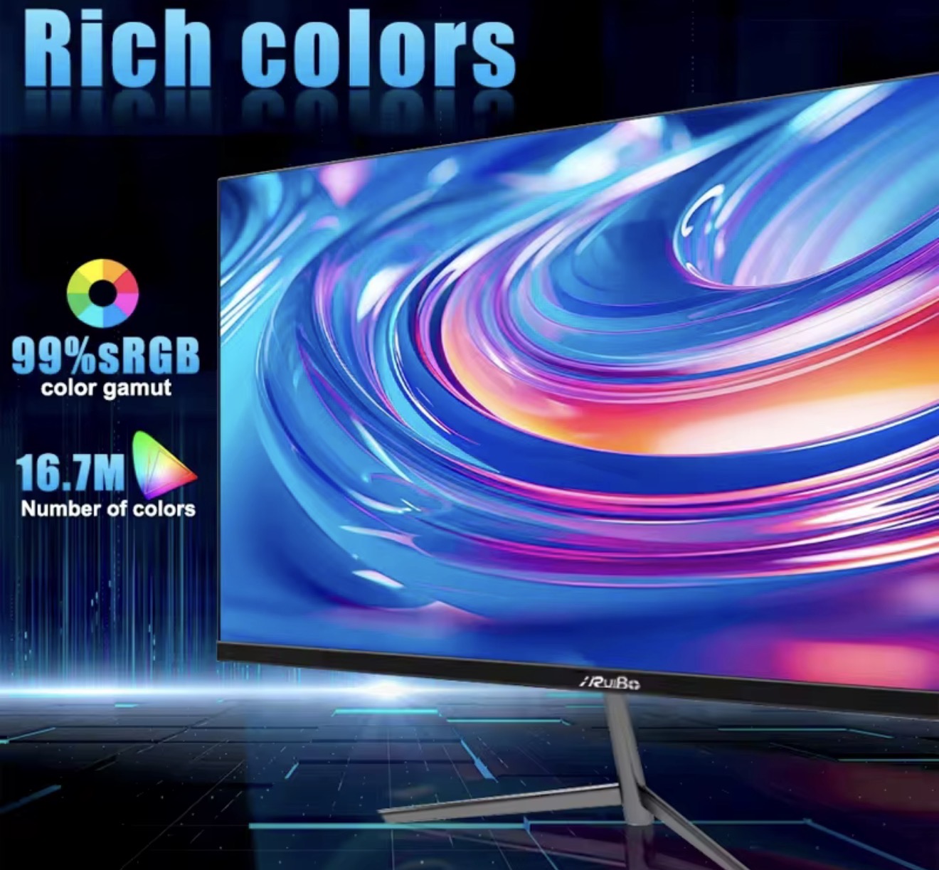 Monitor de PC IRUIBO Ultraligero 24 Pulgadas