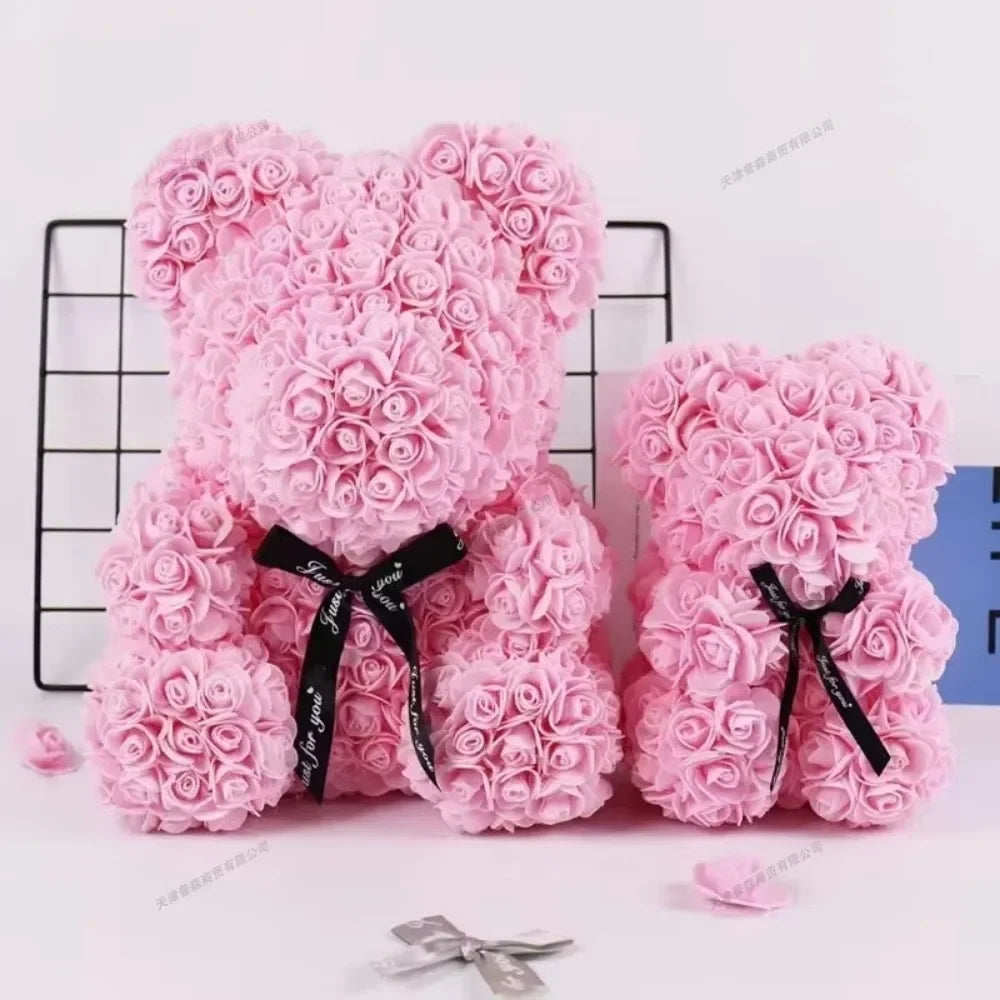 oso rosa de peluche