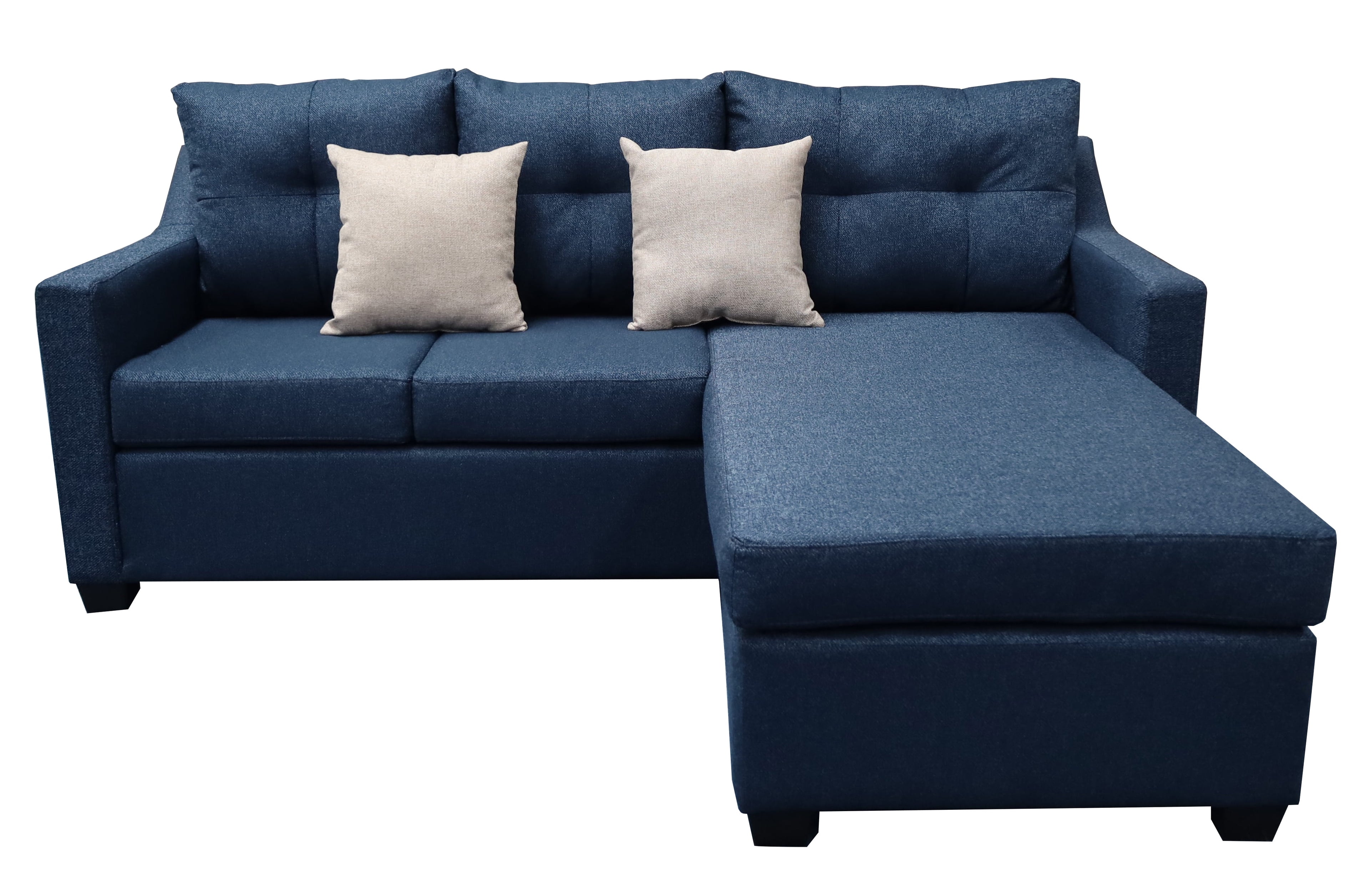 Sala Esquinera El Bazar Store Hermes 225x165 cm, Lado Izquierdo y derecho, Lino nacional Azul marino. EL BAZAR STORE Moderna/ abotonada