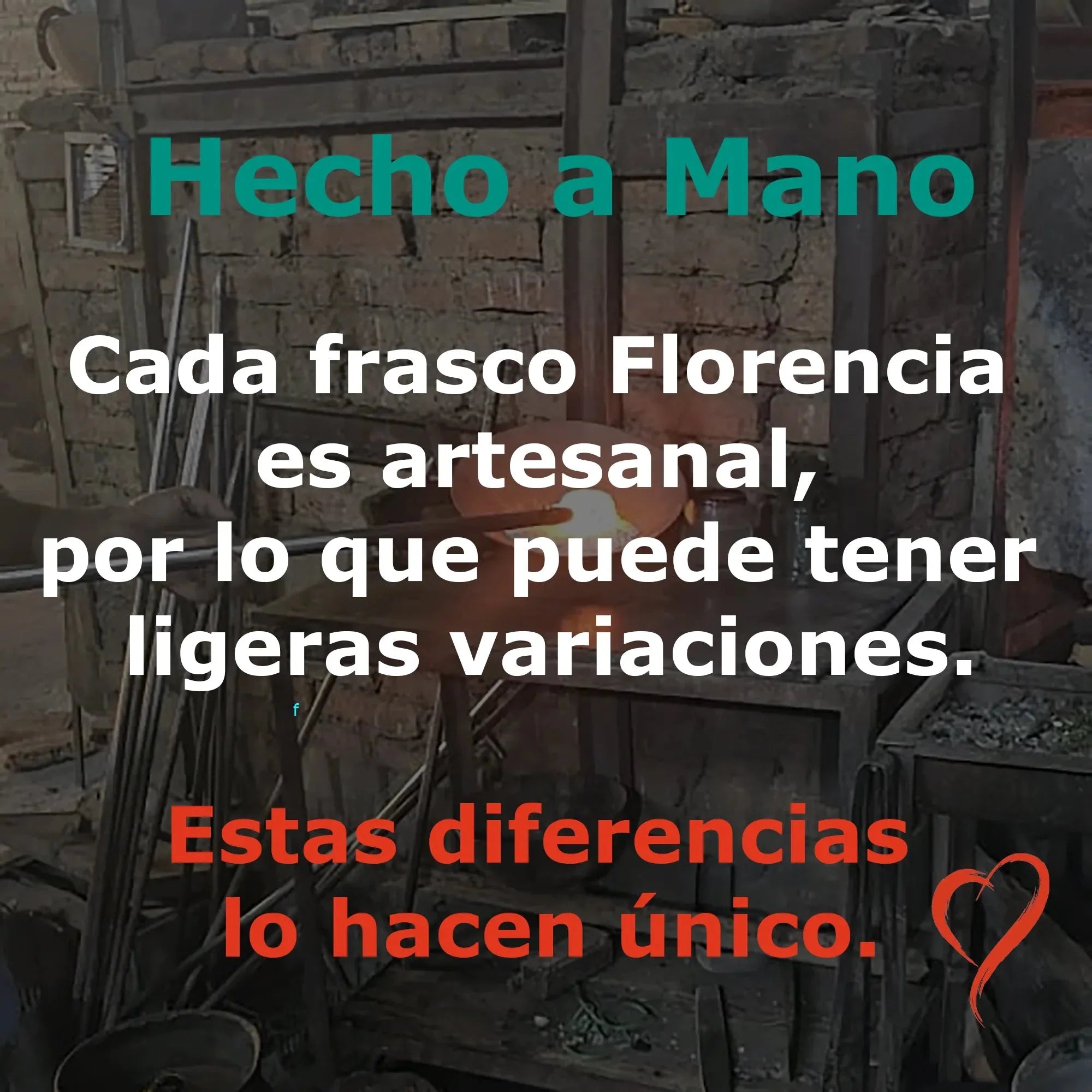 500ml - Florencia Vaso de vidrio soplado artesanal - Frasco Ámbar con puntos Café - Hecho a mano