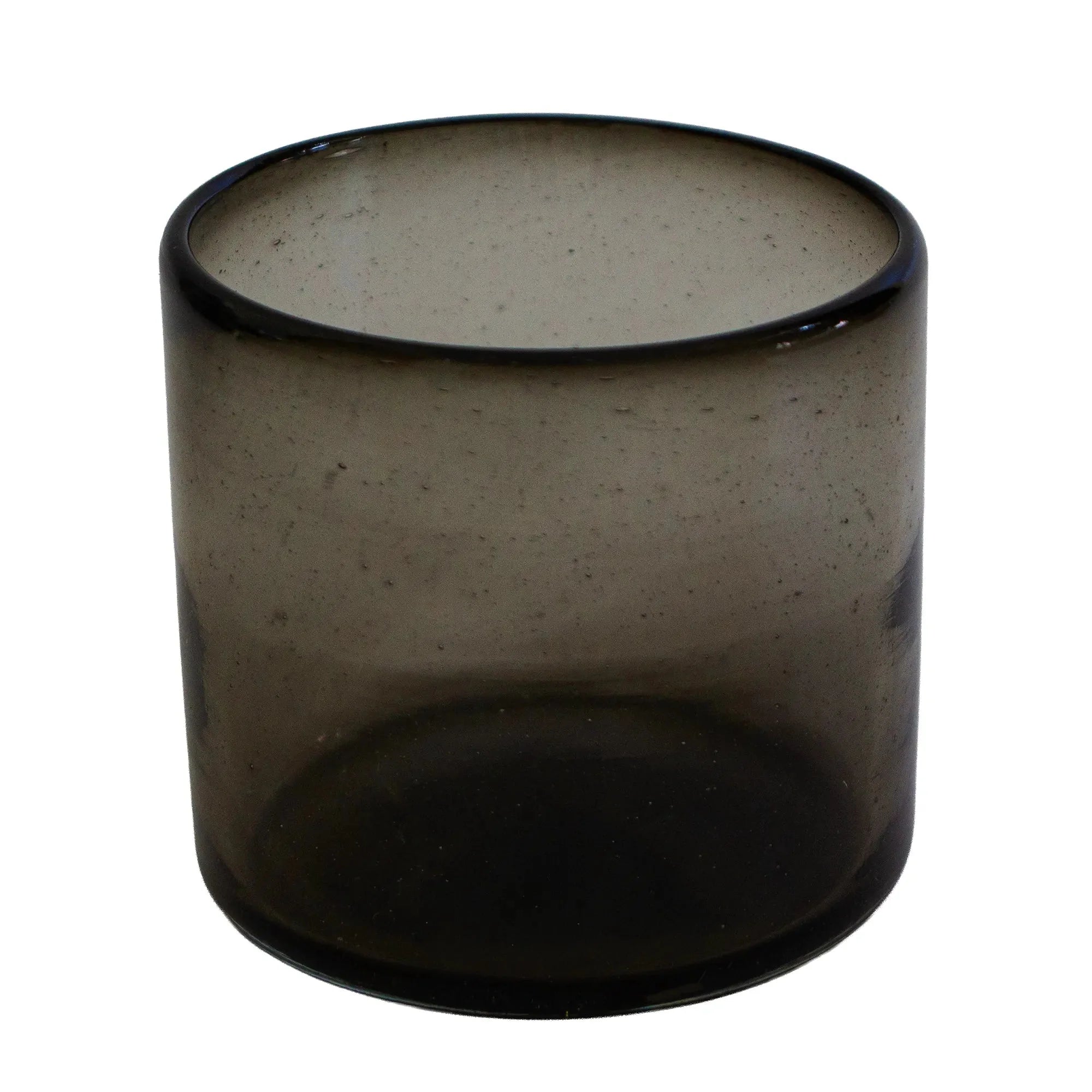 260ml - Florencia Vaso de vidrio soplado artesanal - Frasco Gris - Hecho a mano