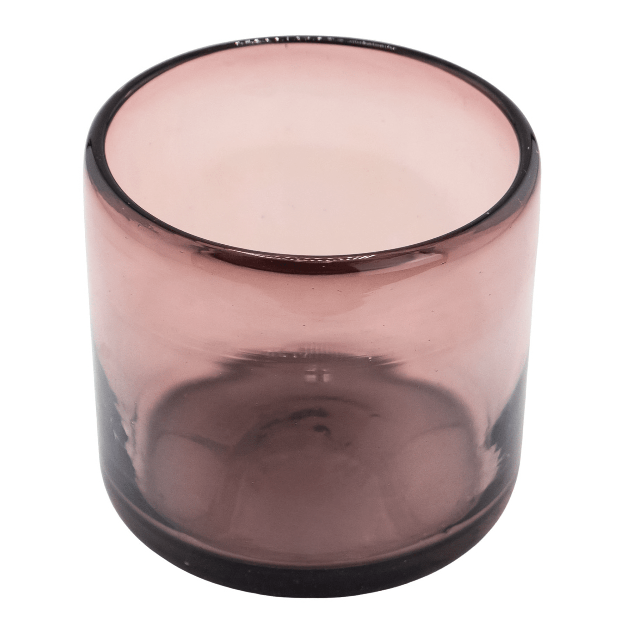 500ml - Florencia Vaso de vidrio soplado artesanal - Frasco Morado / Rosa Ahumado - Hecho a mano