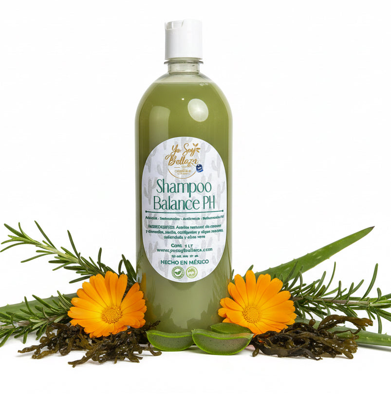 Shampoo Balance pH Anticaída y Anticaspa — 1 Litro Fórmula Concentrada