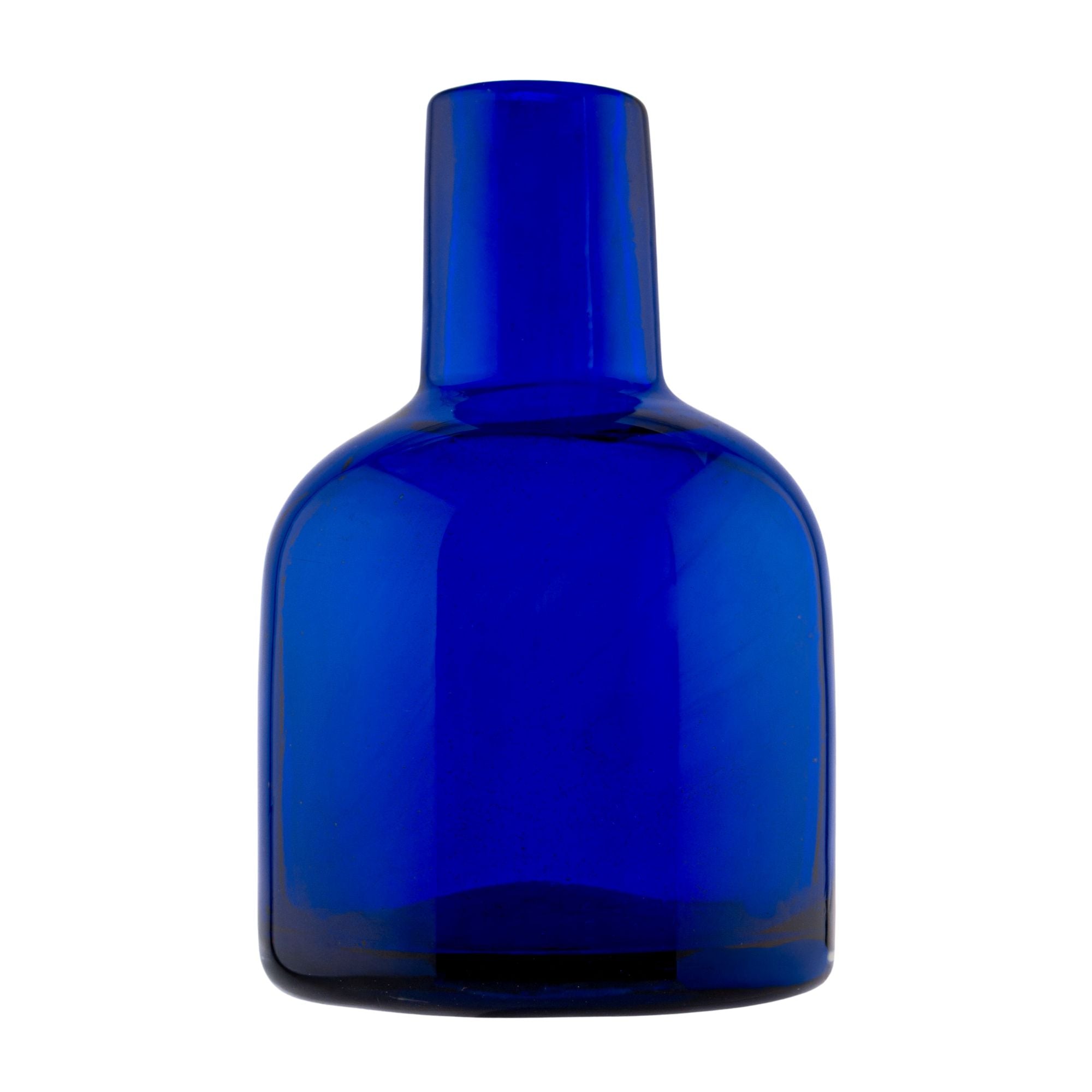 EOL - 270ml - Florencia Botella Frasco para Difusor de Vidrio Soplado Artesanal - Azul Oscuro - Hecho a mano