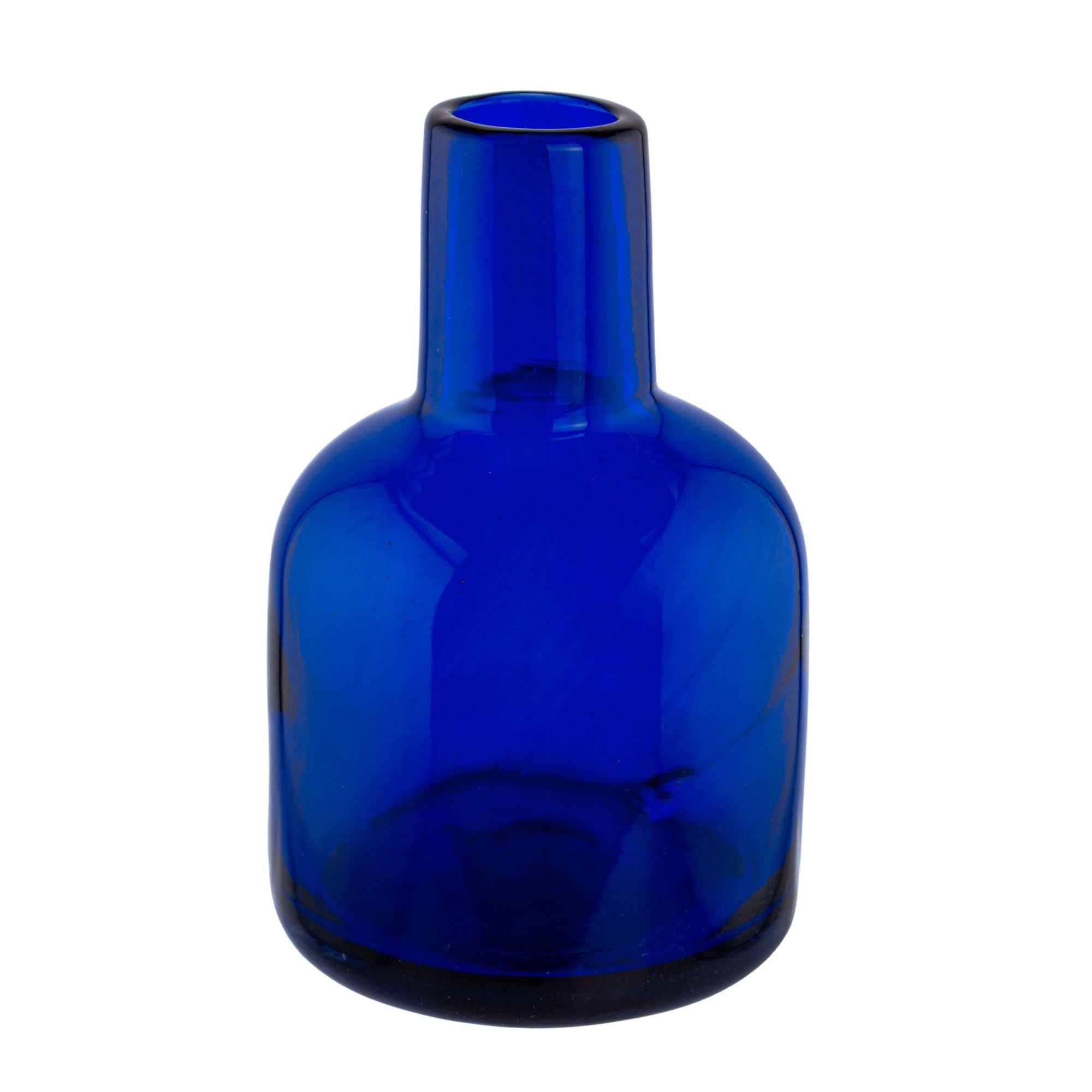 EOL - 270ml - Florencia Botella Frasco para Difusor de Vidrio Soplado Artesanal - Azul Oscuro - Hecho a mano